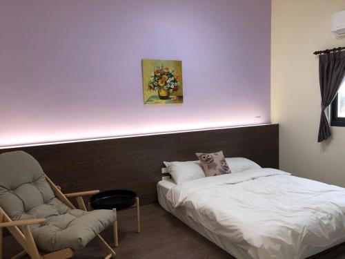 Postel nebo postele na pokoji v ubytování Warm B&B