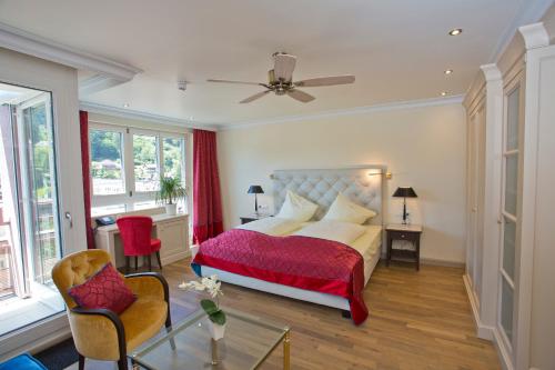 Ένα ή περισσότερα κρεβάτια σε δωμάτιο στο Mokni's Palais Hotel & SPA