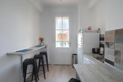 Kuchyň nebo kuchyňský kout v ubytování Hostel Musala