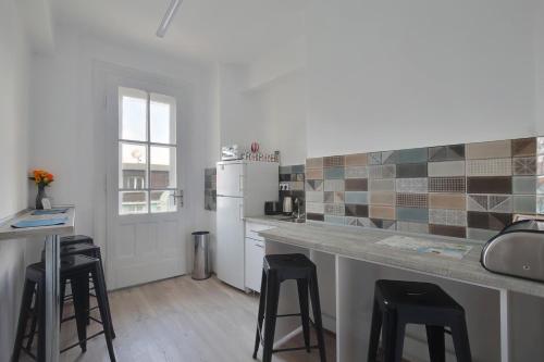 Kuchyň nebo kuchyňský kout v ubytování Hostel Musala