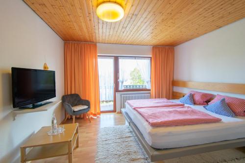 Ένα ή περισσότερα κρεβάτια σε δωμάτιο στο Hotel Laufelder Hof