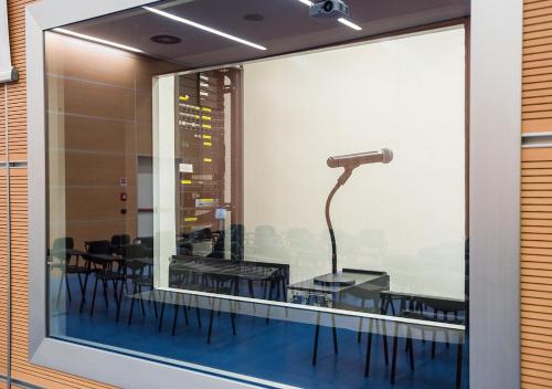 a window with a table and a lamp in it at Camplus Turro Casa per Ferie in Milan