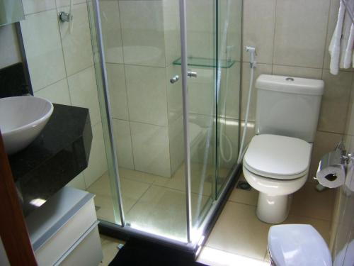 Salle de bains dans l'établissement Apartamento Cabo Branco Beira-Mar
