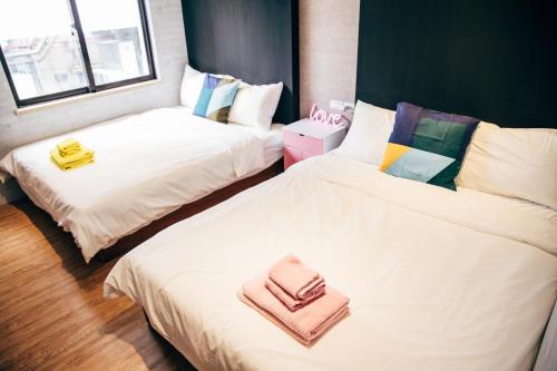 Katil atau katil-katil dalam bilik di Chu's Home類包棟家庭房#本國旅客須先匯款
