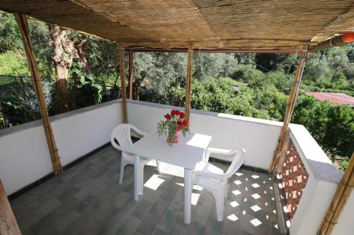 Balkoni atau teres di B&B Casa Rosola