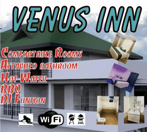 Un volante para una casa con las palabras "venus inn" en Venus Inn Nuwara Eliya, en Nuwara Eliya