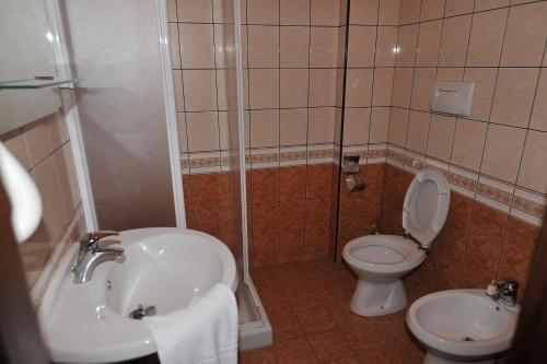 Koupelna v ubytování Hotel La Fontanella