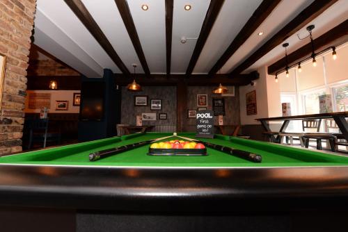 A pool table at Southern Cross 