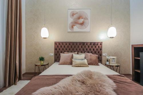 מיטה או מיטות בחדר ב-Bengt Apartment Dohány Str.