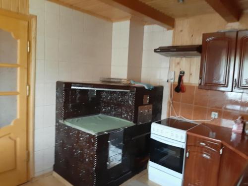 Η κουζίνα ή μικρή κουζίνα στο Котедж "Барвінок"