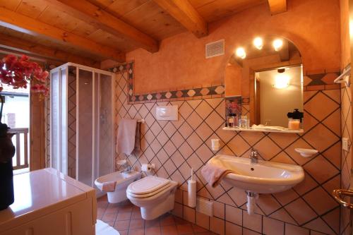 Koupelna v ubytování Residenza Al Castello