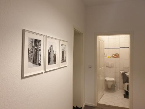 A bathroom at Ferienwohnung Busch