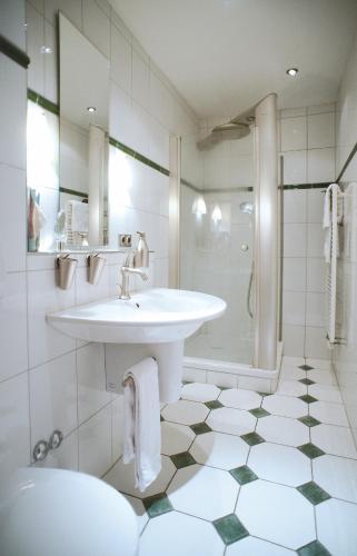 Bilik mandi di Hotel-Gasthof Zum Weyssen Rössle