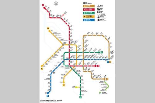 a map of the subway system in singapore at BV Taipei Da'an C&D in Taipei