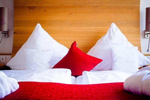 Postel nebo postele na pokoji v ubytování Hotel zur Malzmühle