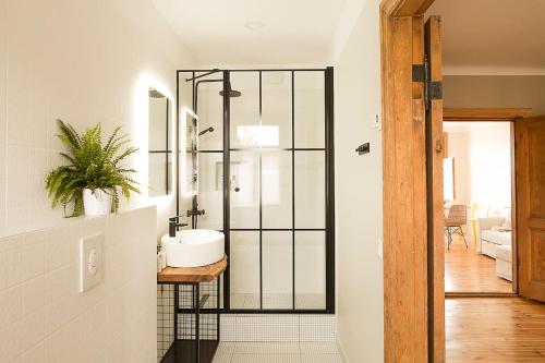 Koupelna v ubytování Sunny Paradise