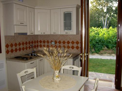Kuchyň nebo kuchyňský kout v ubytování Agriturismo Monteortone