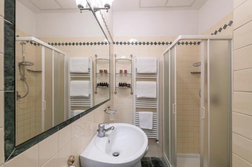 Koupelna v ubytování Hotel Villa Delle Palme