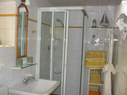Koupelna v ubytování Appartement Dorfstrasse