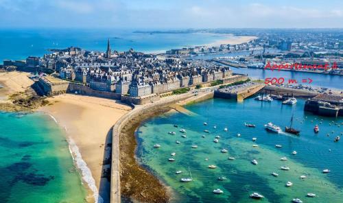 Duplex Saint Malo Saint Servan plage à 100m Intra Muros à 7min à pied