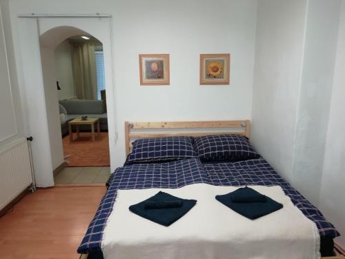 Postel nebo postele na pokoji v ubytování Apartmán Centrum Piešťany