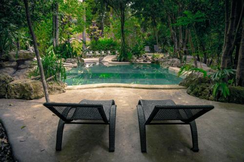 
The swimming pool at or near La Hacienda Cancun- El Ramonal, Monkey Sanctuary

