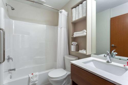 Bilik mandi di Microtel Inn & Suites by Wyndham Niagara Falls