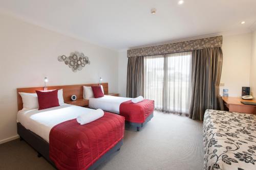 Cama o camas de una habitación en Wagga RSL Club Motel
