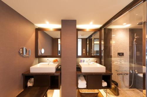 Koupelna v ubytování Kafuu Resort Fuchaku Condo Hotel