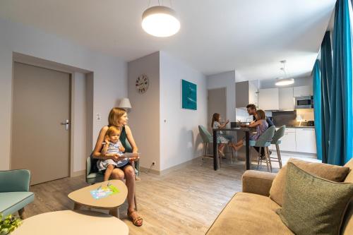 Ruang duduk di Appartements des Marins