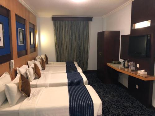 Cama o camas de una habitación en Rehab Taba Hotel