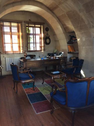 Χώρος καθιστικού στο Kayhan Cave Villa