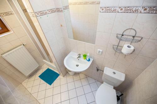 Koupelna v ubytování penzion Hamerská Jizba