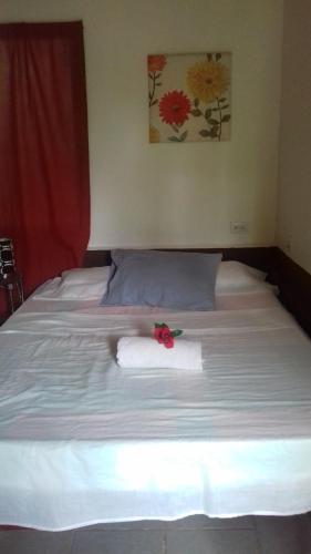 Una cama o camas en una habitación de Villa De Los Monos, casitas equipadas en Guanacaste