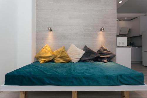 Ένα ή περισσότερα κρεβάτια σε δωμάτιο στο Luxury apart-hotel New Building near Lavina