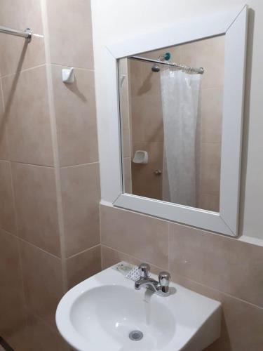 Koupelna v ubytování Hotel La Cultura