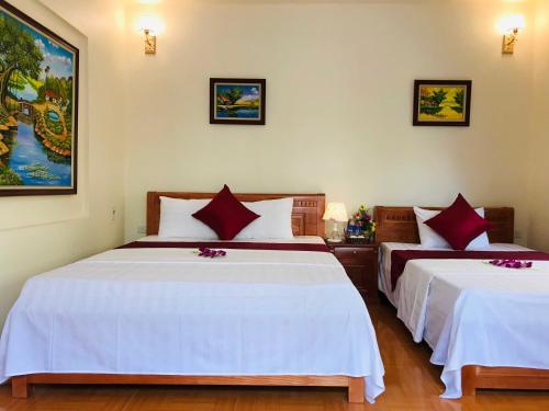 Postel nebo postele na pokoji v ubytování Tam Coc Thai Duong Homestay