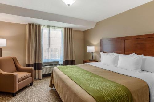 Tempat tidur dalam kamar di Comfort Inn & Suites El Centro I-8