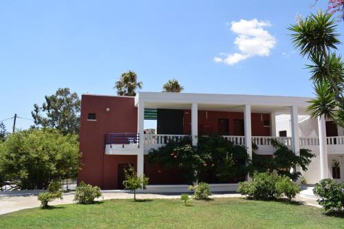 a view of the front of a house at Porto Galini in Agia Galini