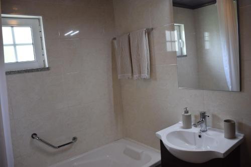 Koupelna v ubytování Casa das Castanheiras