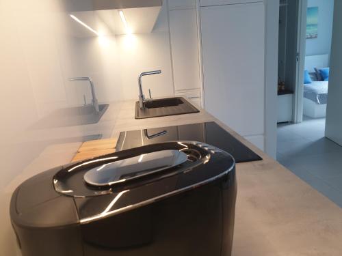 Kuchyňa alebo kuchynka v ubytovaní Gold Platinium apartament z widokiem na morze