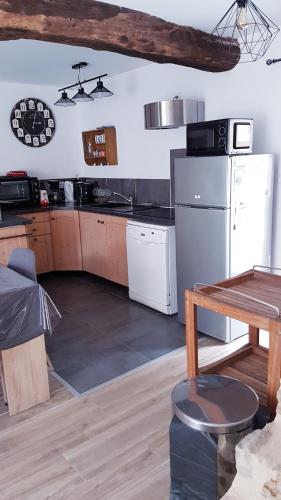 Dapur atau dapur kecil di gite de la noellerie