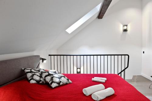 Postel nebo postele na pokoji v ubytování ANiMA Zagreb Luxury Apartment