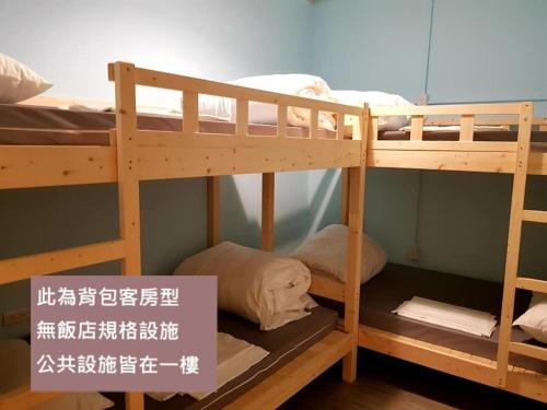 a couple of bunk beds in a room at MILU Backpacker Hostel in Puli