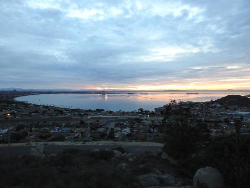 a view of a city and a body of water at Berg en Dal Accommodation in Saldanha