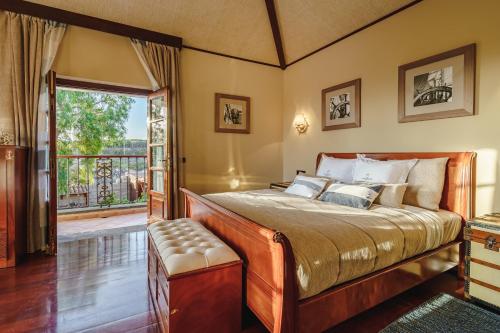 A bed or beds in a room at Finca La Rosa de Los Vientos