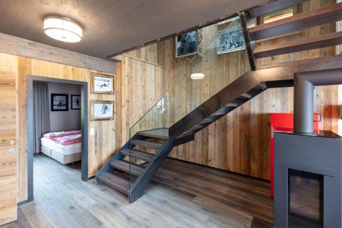 Ein Bett oder Betten in einem Zimmer der Unterkunft Almresort Baumschlagerberg