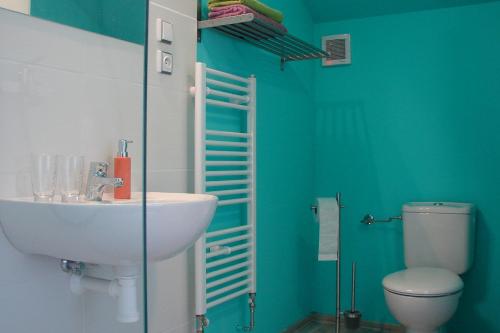 Kylpyhuone majoituspaikassa Ubytování v Brně