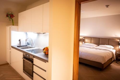 Kuchyň nebo kuchyňský kout v ubytování EST Residence Schönbrunn Vienna - Apartments