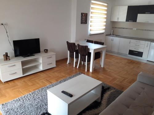 Dapur atau dapur kecil di MD Apartman